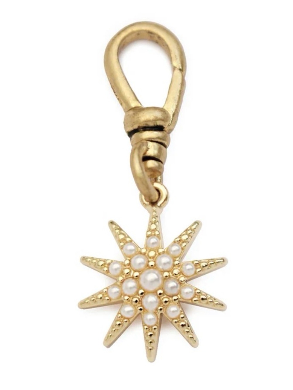 Lulu Frost Gold Starburst ELECTRA STAR CHARM - GOLD & PEARL